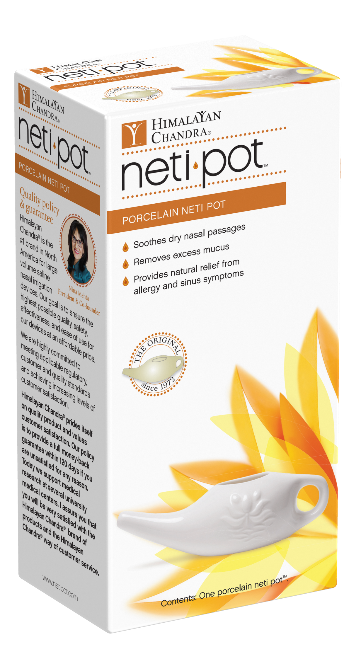 Himalayan Institute Porcelain Neti Pot